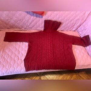 Banana Republic Deep Red Turtleneck Sweater